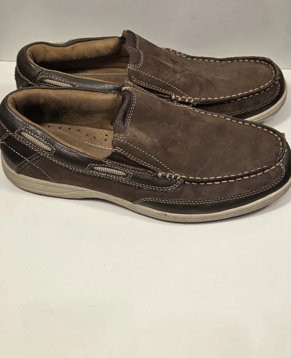 Florsheim Brown Suede Slip-On Loafers